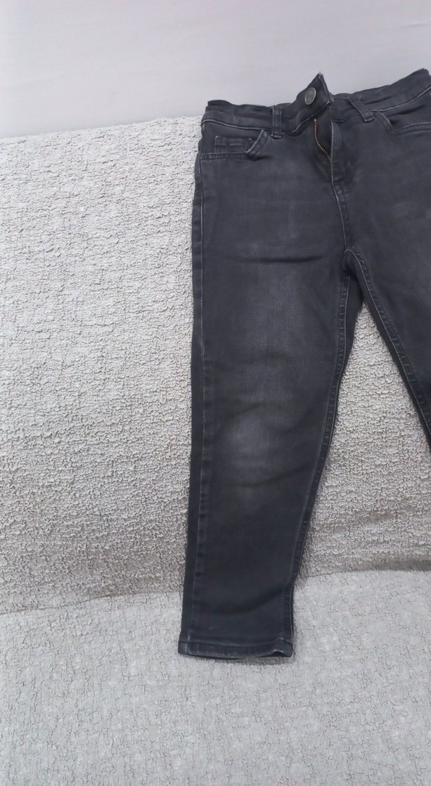 Gri Erkek Çocuk Kot Pantolon - Görsel 2