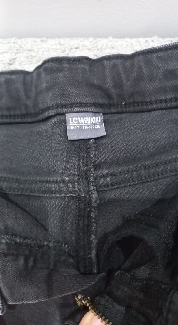 Gri Erkek Çocuk Kot Pantolon - Görsel 4