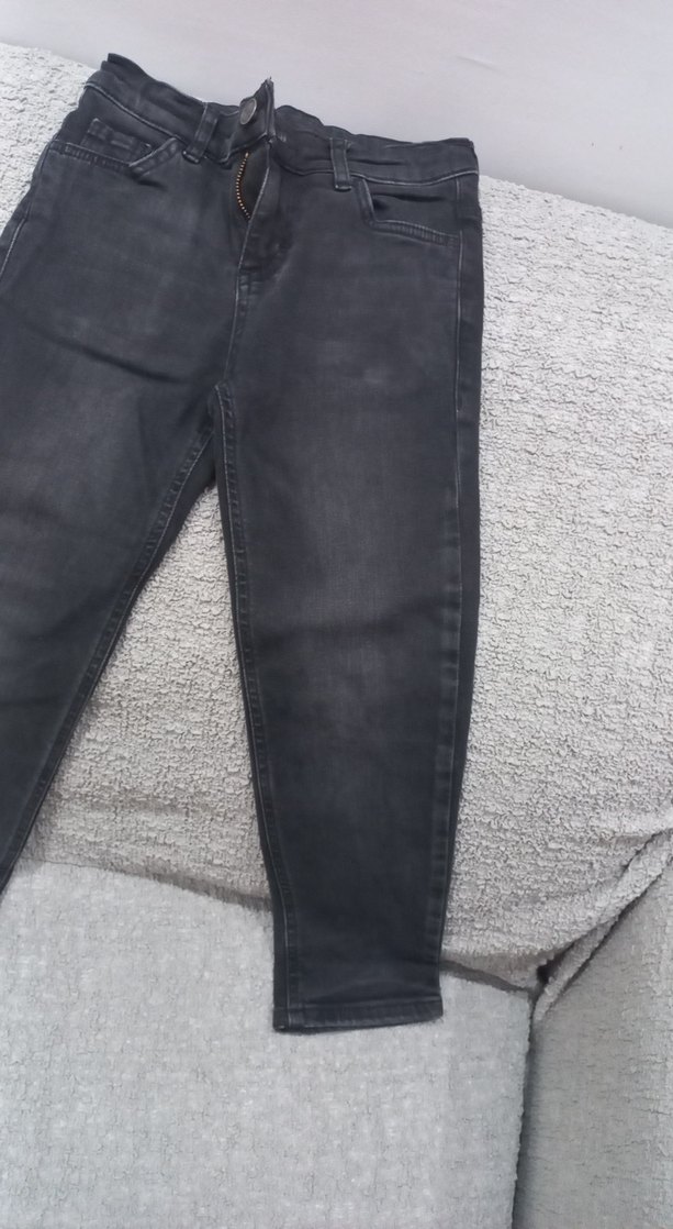 Gri Erkek Çocuk Kot Pantolon - Görsel 3