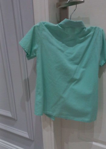 Erkek Çocuk Turkuaz Kısa Kollu Gömlek - Görsel 7