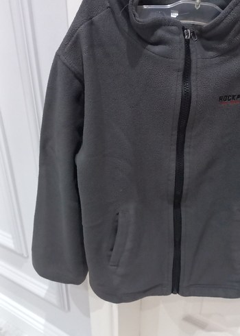 Gri Fermuarlı Erkek çocuk Polar Sweatshirt - Görsel 5