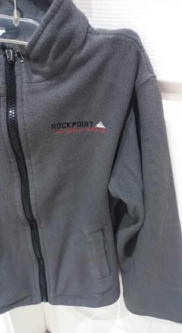 Gri Fermuarlı Erkek çocuk Polar Sweatshirt - Görsel 3