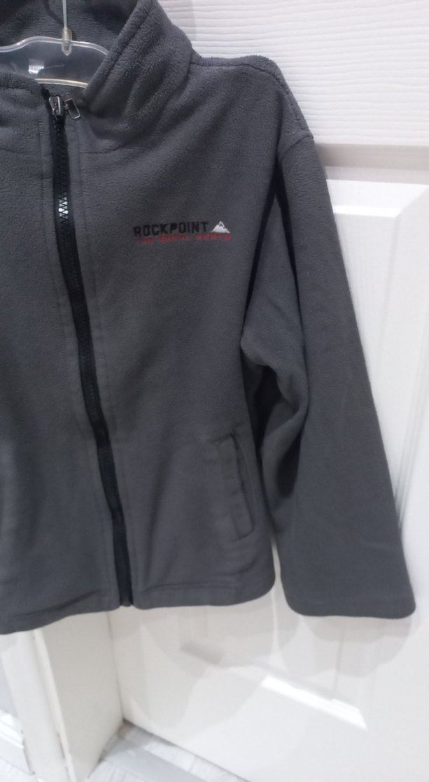 Gri Fermuarlı Erkek çocuk Polar Sweatshirt - Görsel 4