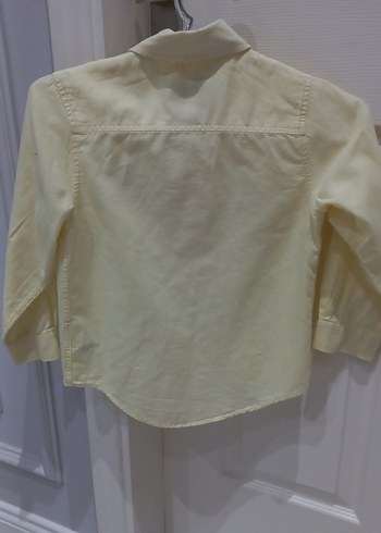 Sarı Pamuklu Düğmeli Erkek Gömlek - Görsel 8