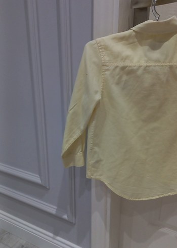 Sarı Pamuklu Düğmeli Erkek Gömlek - Görsel 6