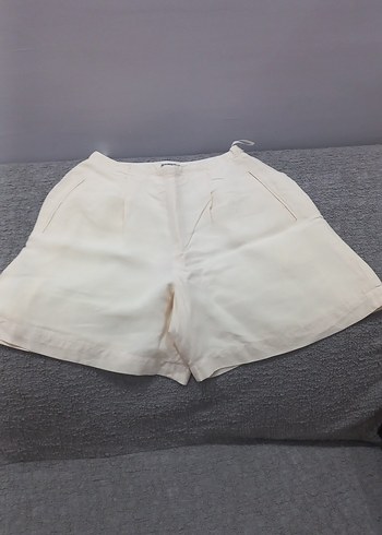 Beyaz Mini Kadın Şort - Görsel 5