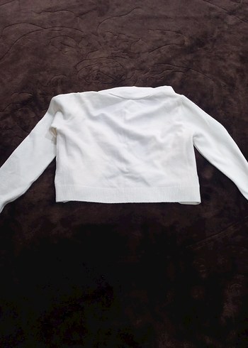 Beyaz Kız Çocuk Fırfırlı Bolero - Görsel 7