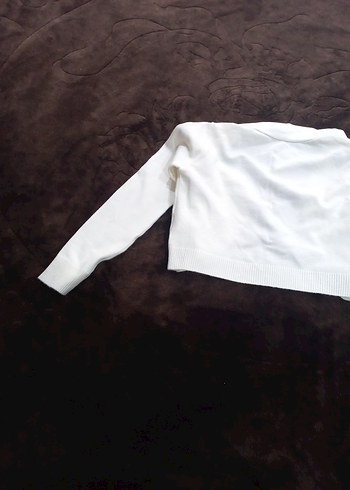 Beyaz Kız Çocuk Fırfırlı Bolero - Görsel 8