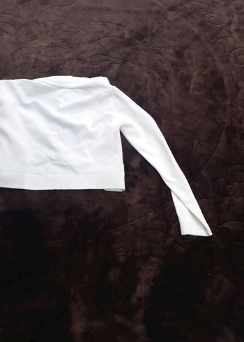 Beyaz Kız Çocuk Fırfırlı Bolero - Görsel 9