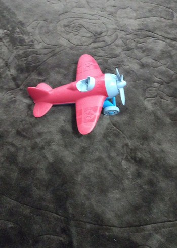 Pembe ve Mavi Renkli Oyuncak Uçak - Görsel 3