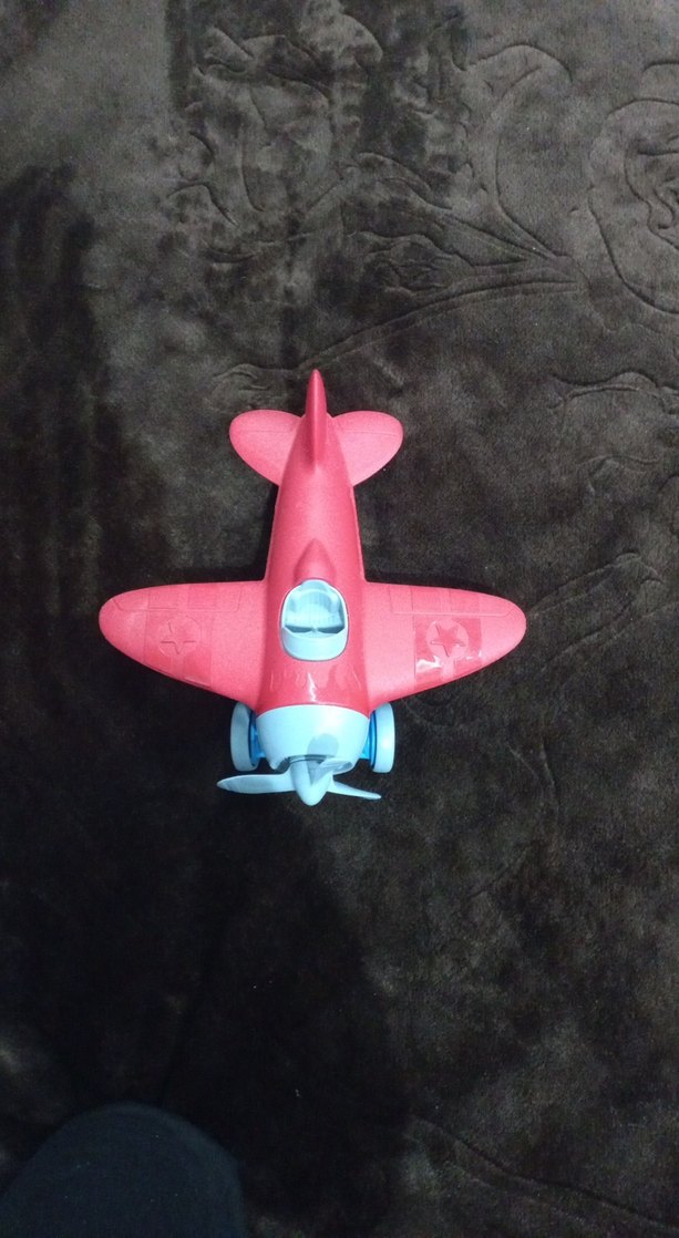 Pembe ve Mavi Renkli Oyuncak Uçak - Görsel 2