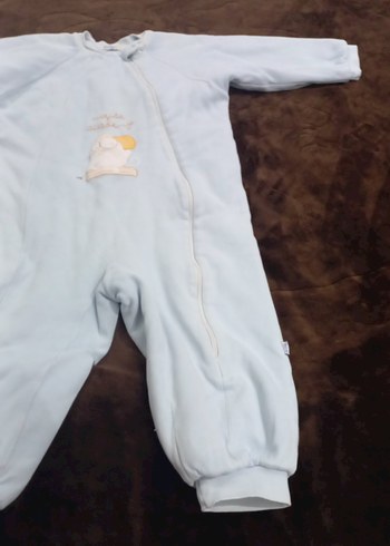 Mavi Bebek Fermuarlı Tulum, Uzun Kollu - Görsel 3