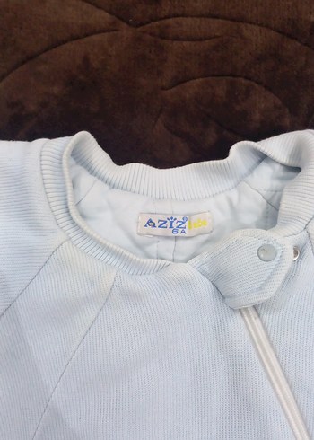 Mavi Bebek Fermuarlı Tulum, Uzun Kollu - Görsel 2