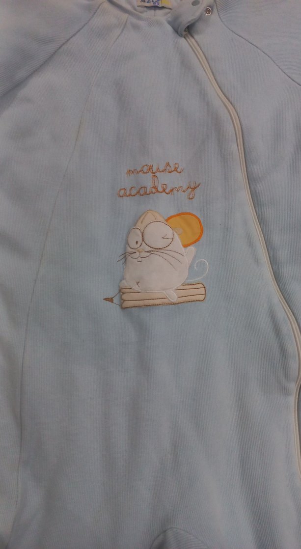 Mavi Bebek Fermuarlı Tulum, Uzun Kollu - Görsel 4