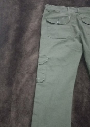 Gri Kamuflaj Kadın Kargo Pantolon - Görsel 7