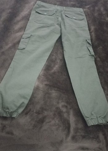 Gri Kamuflaj Kadın Kargo Pantolon - Görsel 11