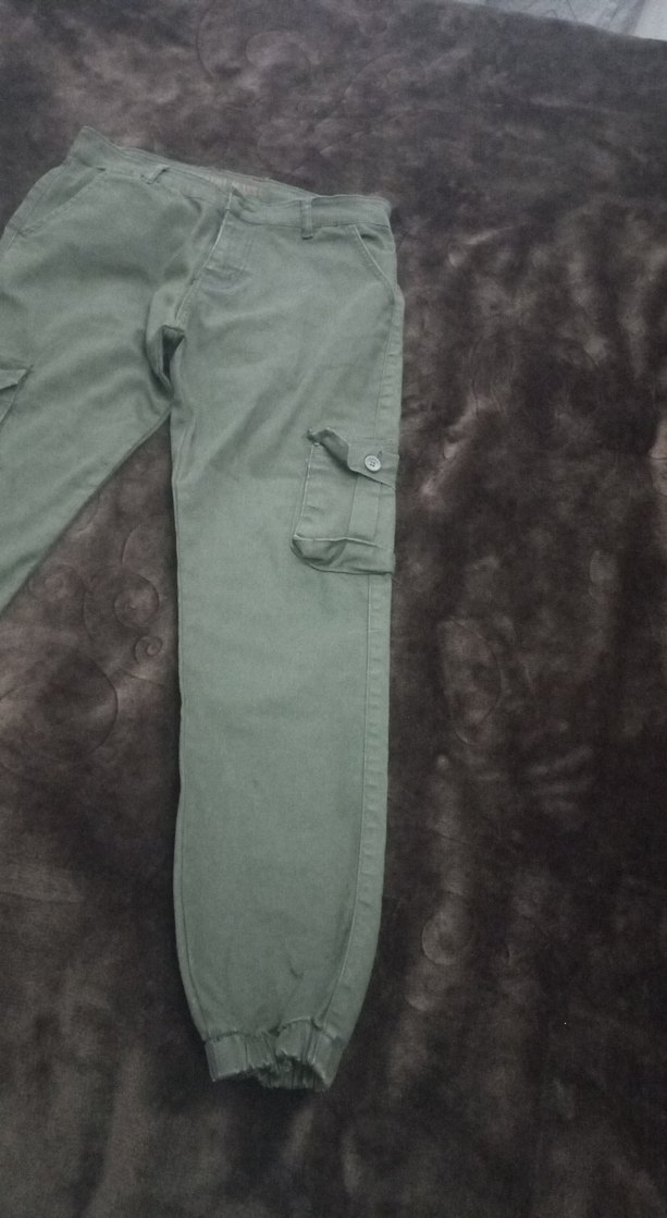 Gri Kamuflaj Kadın Kargo Pantolon - Görsel 3