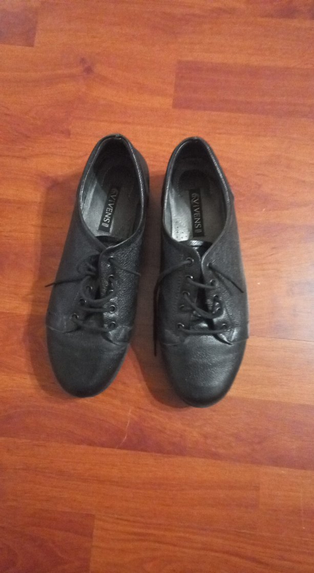 Siyah Kadın Blok Topuklu Oxford Ayakkabı - Görsel 2