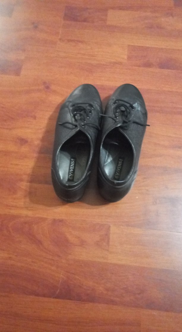 Siyah Kadın Blok Topuklu Oxford Ayakkabı - Görsel 4