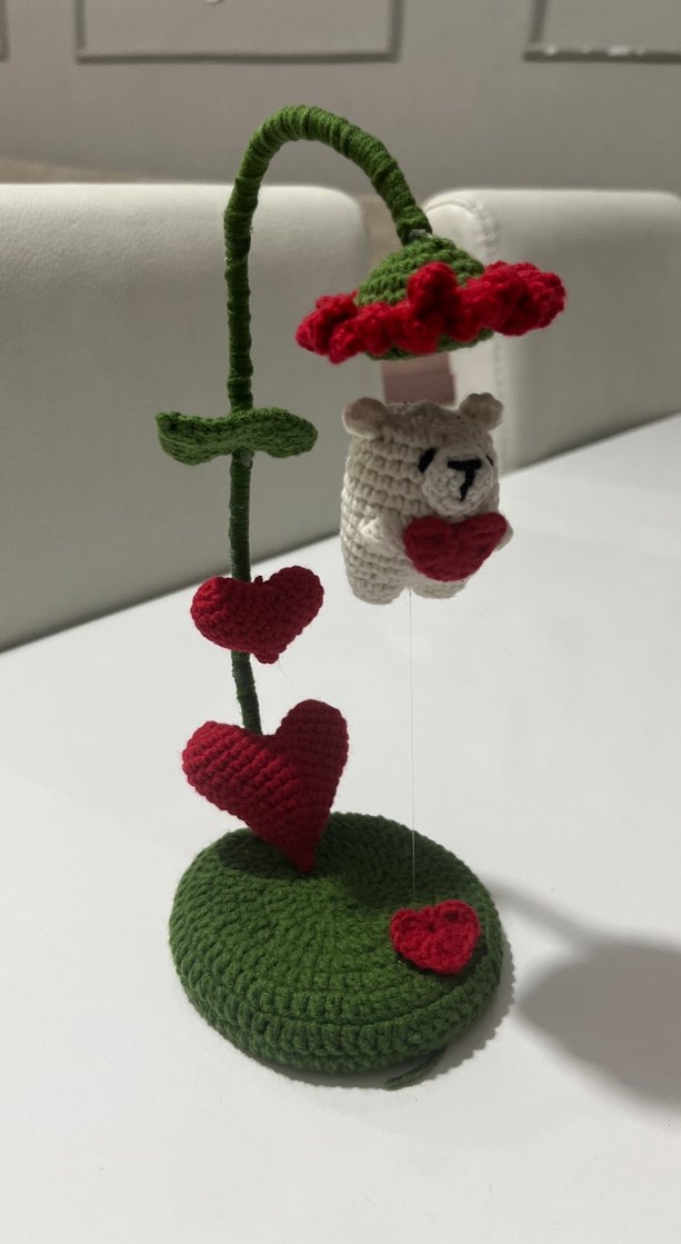 Ayıcıklı masa süsü - Görsel 2