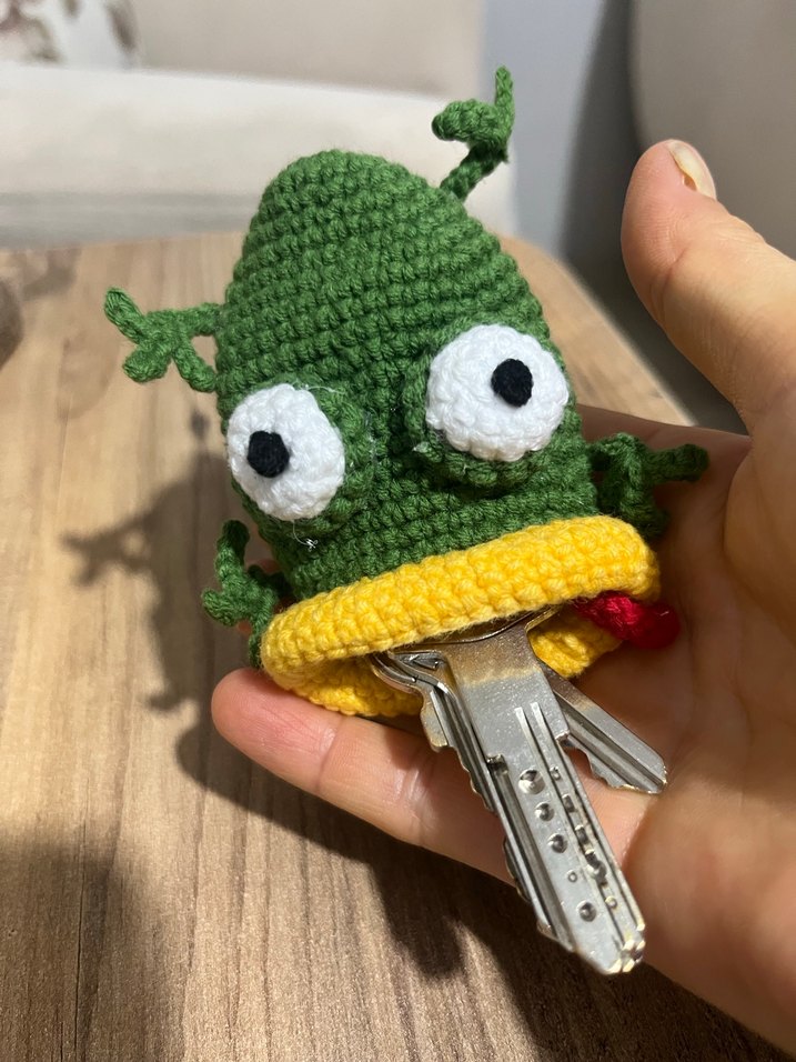 Kurbağa anahtar kılıfı - Görsel 5