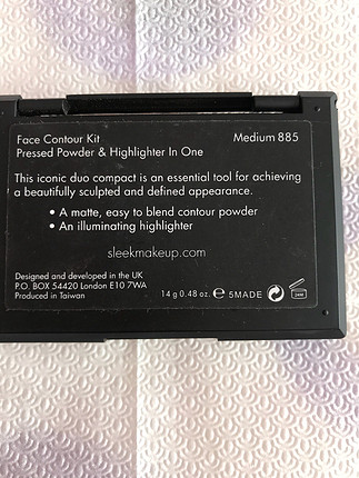 Sleek face contour kit Medium rengi