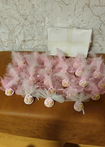 Pembe Bebek Sepeti Süslemesi bebek magnet - Görsel 5