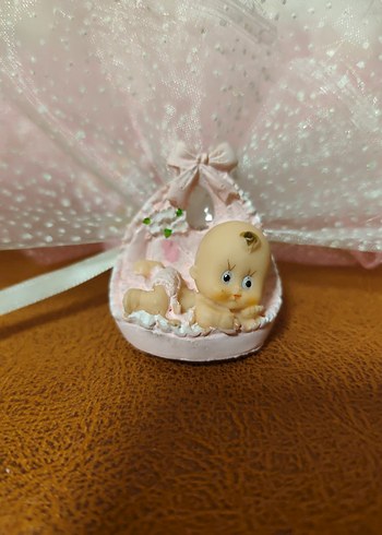 Pembe Bebek Sepeti Süslemesi bebek magnet - Görsel 7