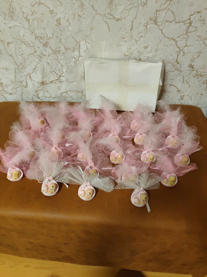 Pembe Bebek Sepeti Süslemesi bebek magnet - Görsel 2