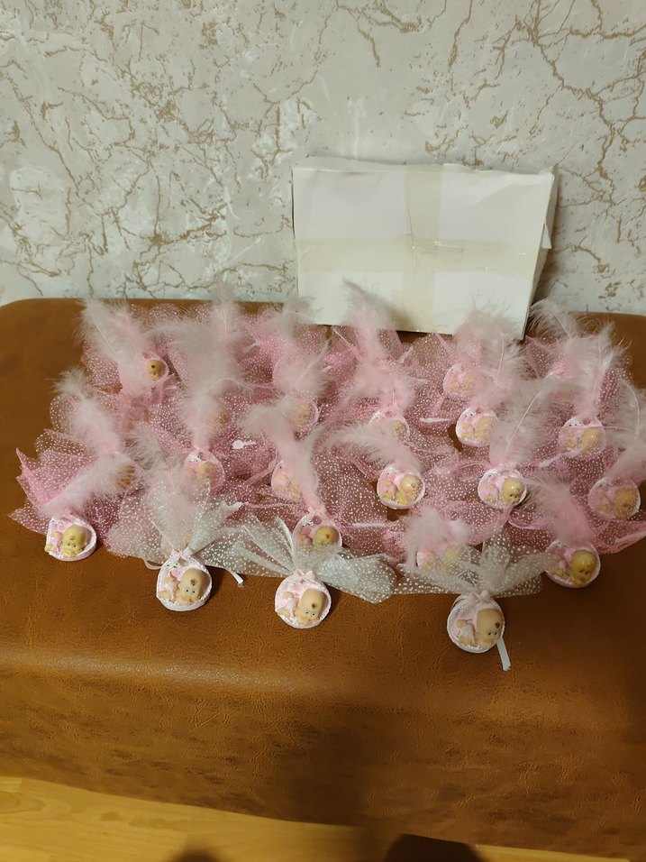 Pembe Bebek Sepeti Süslemesi bebek magnet - Görsel 5