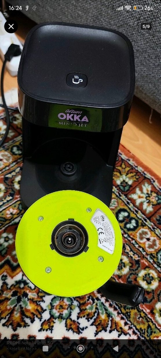 Okka Miniojet Siyah Kahve Makinesi - Görsel 5