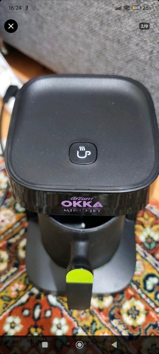 Okka Miniojet Siyah Kahve Makinesi - Görsel 2