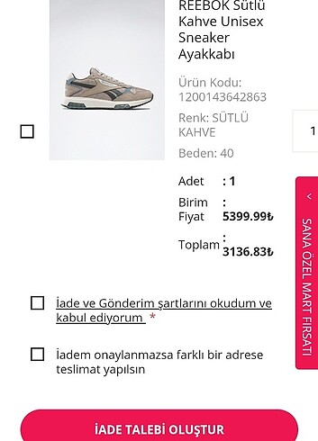 Reebok Yeni reebok erkek sneeker ayakkabi