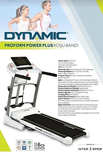 Dynamic Proform Power Plus Koşu Bandı