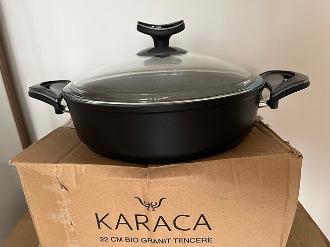 Karaca Karaca Siyah Renk 6 Parça Bio Granit Tencere Seti