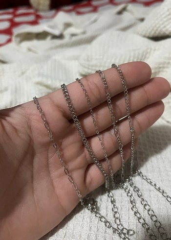 Beden gri Renk İşlemeli Zincir Detaylı Kadın Vücut Zinciri