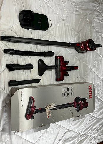  Beden Vestel Kırmızı Kablosuz Dikey Elektrikli Süpürge