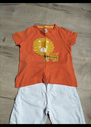 Turuncu Kısa Kollu Bebek T-shirt