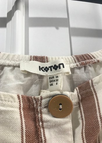 Bej Çizgili Bohem Uzun Elbise - Görsel 3