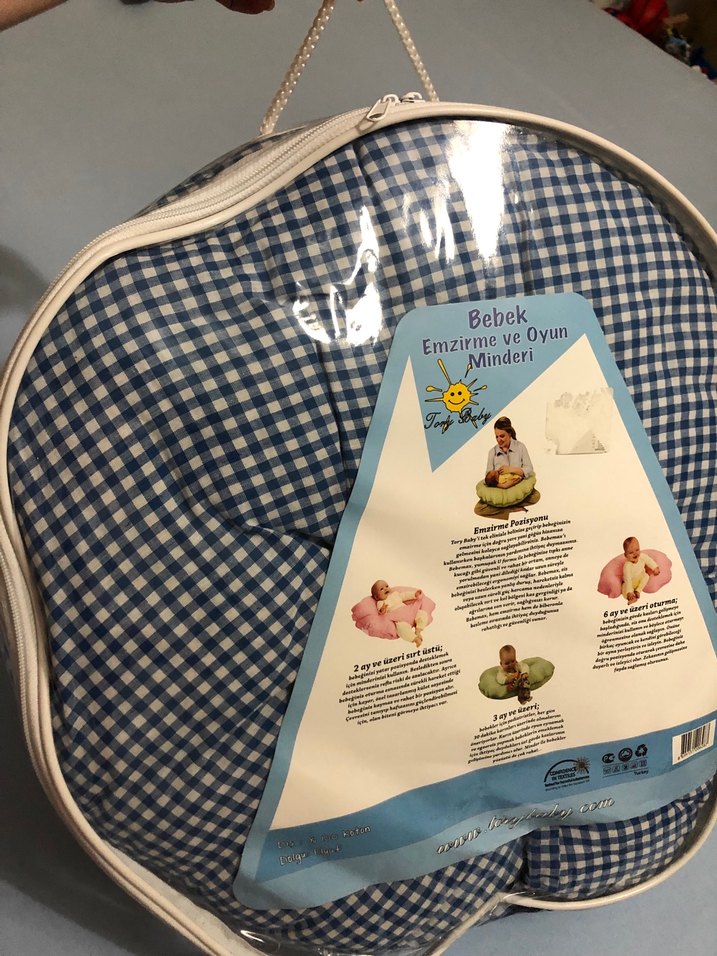 Mavi Desenli Hamile ve Emzirme Yastığı - Görsel 3