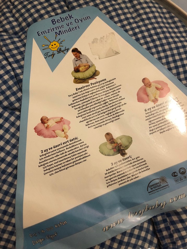 Mavi Desenli Hamile ve Emzirme Yastığı - Görsel 4