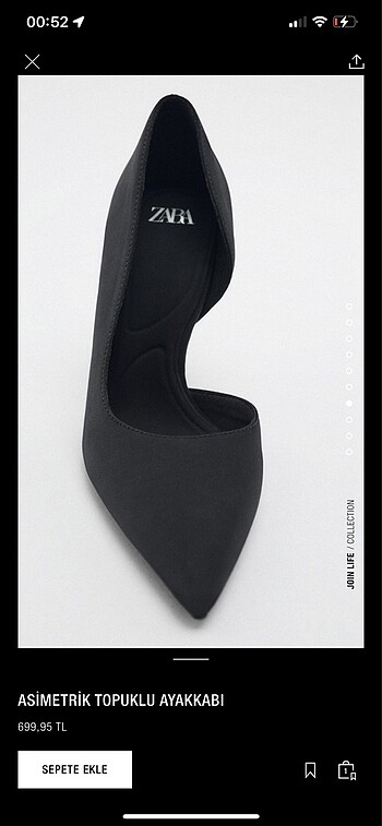 Zara Zara asimetrik topuklu ayakkabı