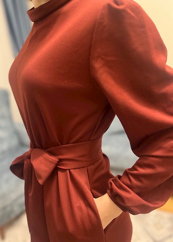 Kadın kiremit renk seyyar Kuşaklı Uzun Tulum - Görsel 4