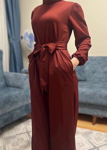 Kadın kiremit renk seyyar Kuşaklı Uzun Tulum - Görsel 3