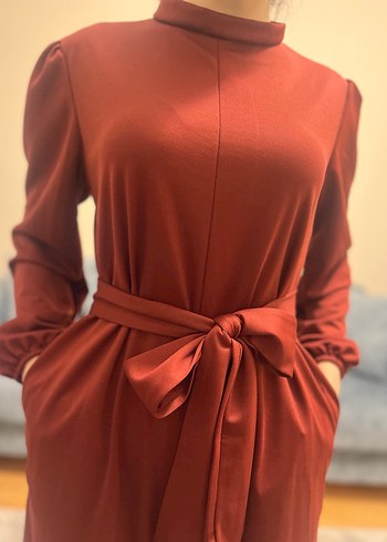 Kadın kiremit renk seyyar Kuşaklı Uzun Tulum - Görsel 7