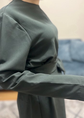 Seyyar Kemerli Uzun Kollu Kadın Takım - Görsel 10