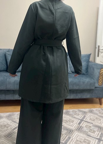 Seyyar Kemerli Uzun Kollu Kadın Takım - Görsel 7