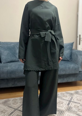 Seyyar Kemerli Uzun Kollu Kadın Takım - Görsel 4