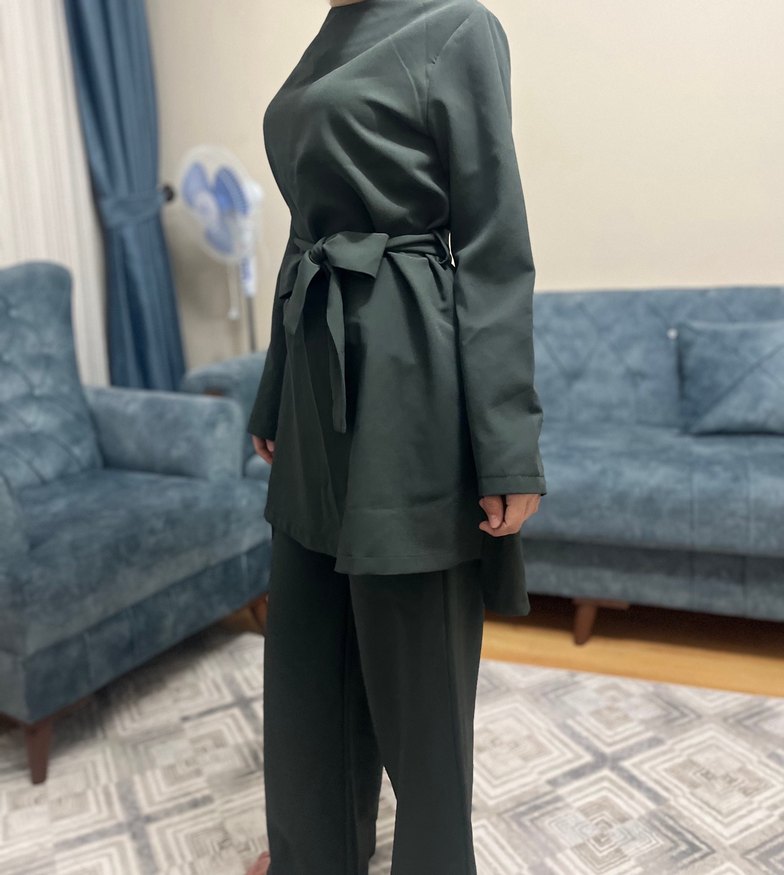 Seyyar Kemerli Uzun Kollu  Kadın Takım - Görsel 3