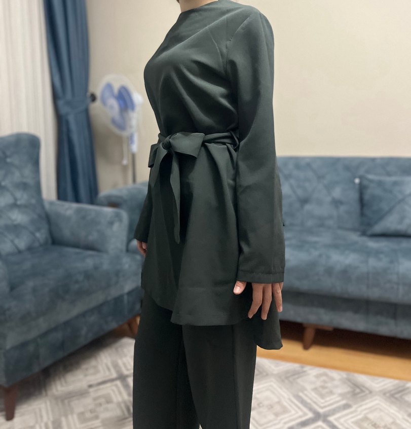 Seyyar Kemerli Uzun Kollu  Kadın Takım - Görsel 2